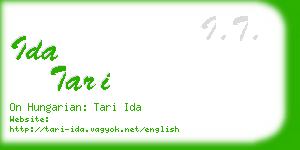 ida tari business card